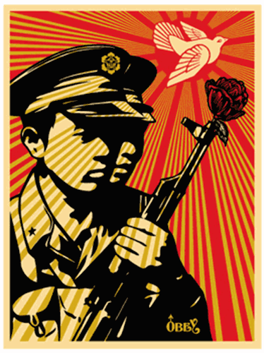 Chinese Soldiers  by Shepard Fairey