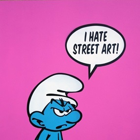 I Hate Street Art (Pink Paper) by Fake