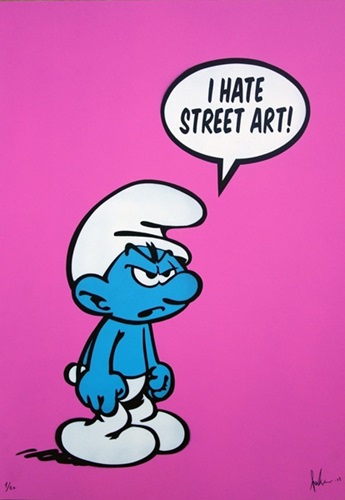 I Hate Street Art (Pink Paper) by Fake