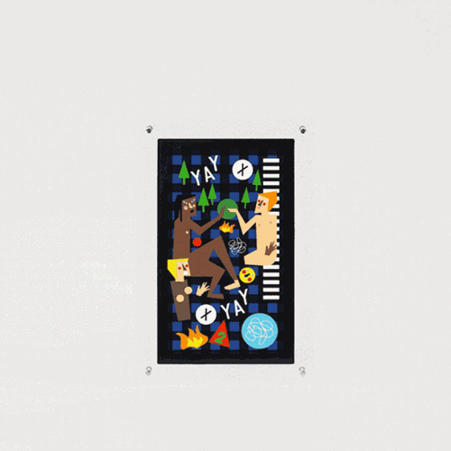 Digital Blue  by Nina Chanel Abney