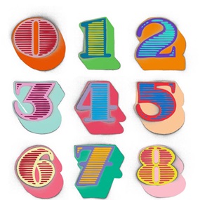 Shutterfont Numbers (White) by Ben Eine