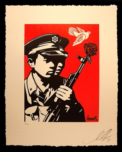 Chinese Soldiers (Letterpress) by Shepard Fairey