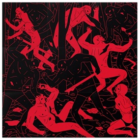 Judgement (Black & Red) by Cleon Peterson