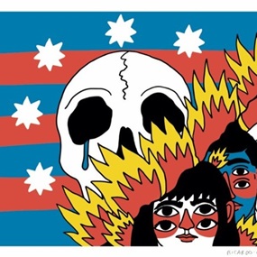 Flame (Hand-Embellished) by Ricardo Cavolo