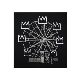 Banksquiat (Black) by Banksy