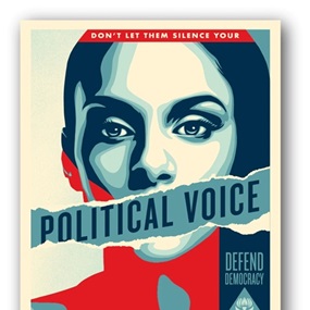Political Voice (Large Format) by Shepard Fairey