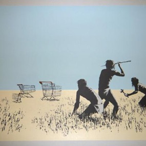 Trolleys (On End Paper) by Banksy