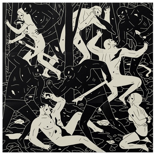Judgement (Black & White) by Cleon Peterson