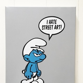 I Hate Street Art (Grey Canvas) by Fake