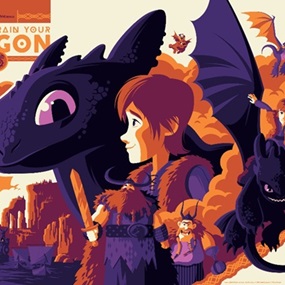 How To Train Your Dragon (Variant) by Tom Whalen