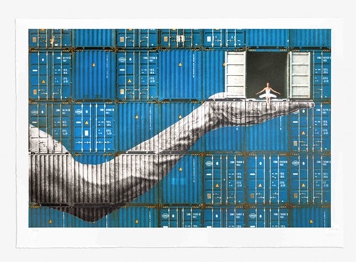 Ballerina In Containers, On the Edge, Le Havre, 2023  by JR