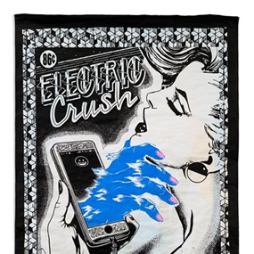 Electric Crush Street Print (Blue) by Faile
