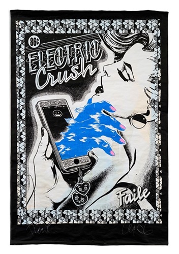 Electric Crush Street Print (Blue) by Faile