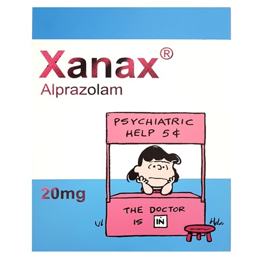 Xanax - The Doctor Is In (Stencil On Board) by Ben Frost