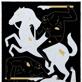 The Dark Rider (Gold) by Cleon Peterson