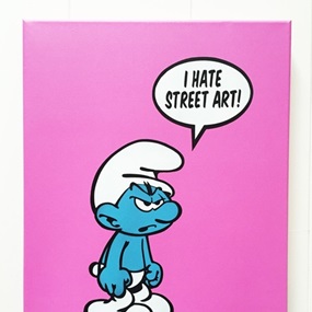 I Hate Street Art (Pink Canvas) by Fake