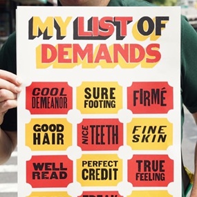 My List Of Demands by Steve Powers