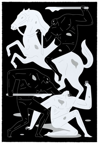 The Dark Rider (Silver) by Cleon Peterson