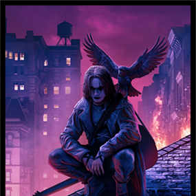 The Crow (Neon Variant) by Pablo Olivera