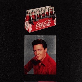 American Trilogy (Black & Silver Diamond Dust) by Peter Blake