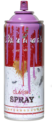 Spray Can (Purple) by Mr Brainwash