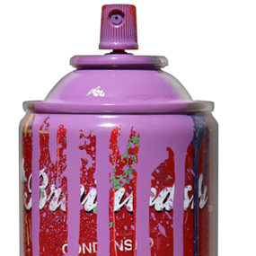 Spray Can (Purple) by Mr Brainwash