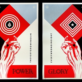 Interpolation Diptych by Shepard Fairey