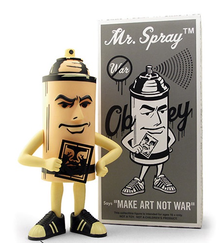 Mr. Spray (Black) by Shepard Fairey