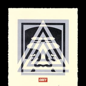 Pyramid Top Icon (Letterpress) by Shepard Fairey