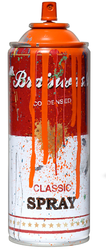 Spray Can (Orange) by Mr Brainwash