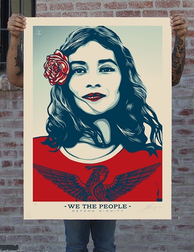 Defend Dignity (Large Format) by Shepard Fairey