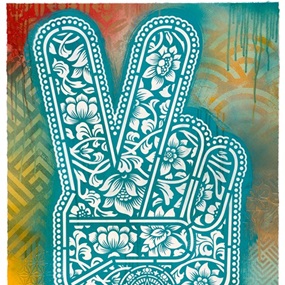 Peace Fingers VSE (Unique) by Shepard Fairey | Ernesto Yerena
