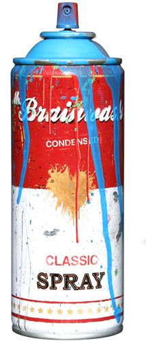 Spray Can (Cyan) by Mr Brainwash