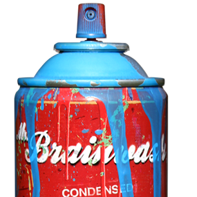 Spray Can (Cyan) by Mr Brainwash