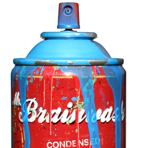 Mr Brainwash Limited Edition Spray can Signed