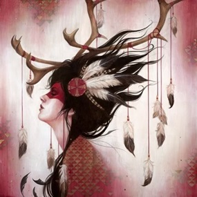 Red Caribou by Sylvia Ji