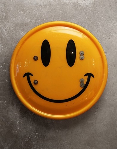 Smiley Riot Shield (Fifth Edition) by James Cauty