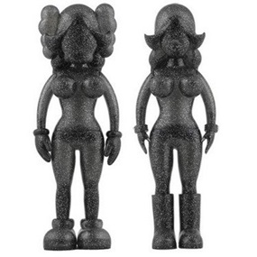 The Twins (Glitter Edition) by Todd James | Kaws