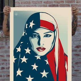 Greater Than Fear (Large Format) by Shepard Fairey