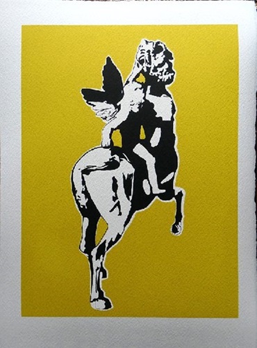 The Centaur (Sagittarius) (Yellow) by Blek Le Rat
