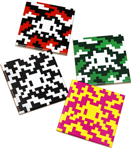Camo Space Tiles  by Space Invader