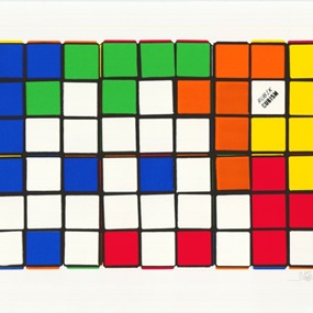 6 Cubes (Orange & Yellow) by Space Invader