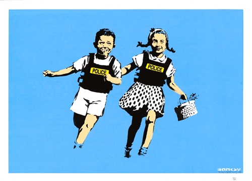 Jack & Jill (Police Kids) (Unsigned) by Banksy