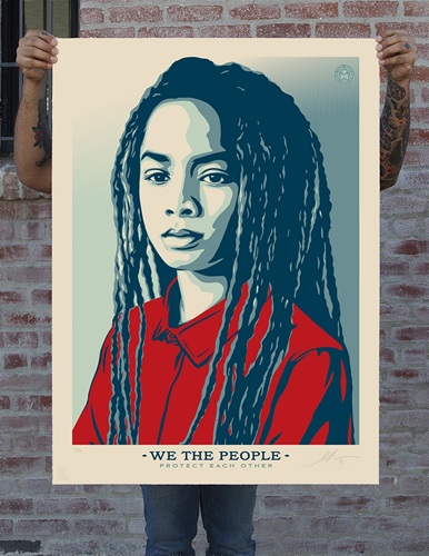 Protect Each Other (Large Format) by Shepard Fairey