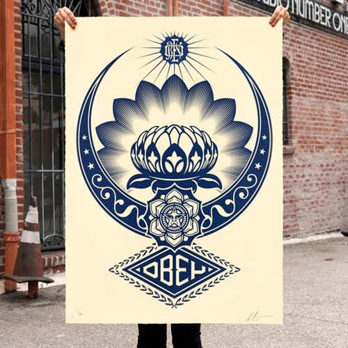 Lotus Ornament (Large Format) by Shepard Fairey