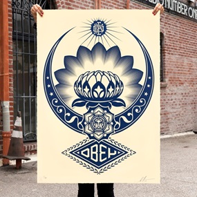 Lotus Ornament (Large Format) by Shepard Fairey