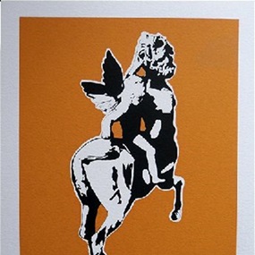 The Centaur (Sagittarius) (Orange) by Blek Le Rat