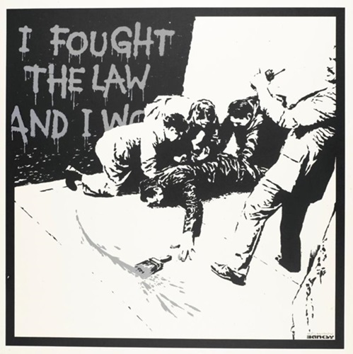 I Fought The Law (Silver AP) by Banksy