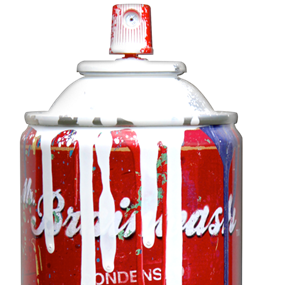 Spray Can (White) by Mr Brainwash