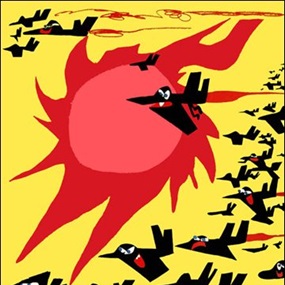 Friendly Skys (Yellow & Black) by Todd James